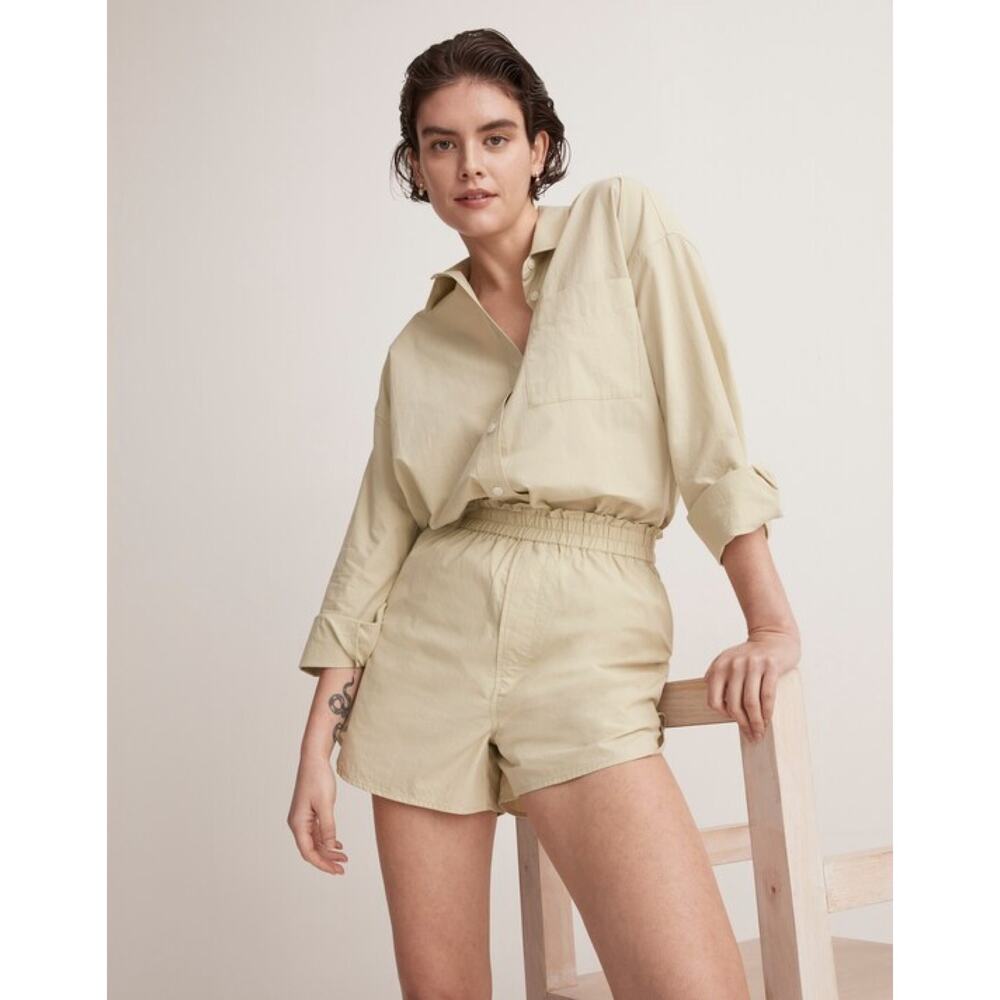 New Madewell Pull-On Shorts in Faded Seagrass Women's Size S